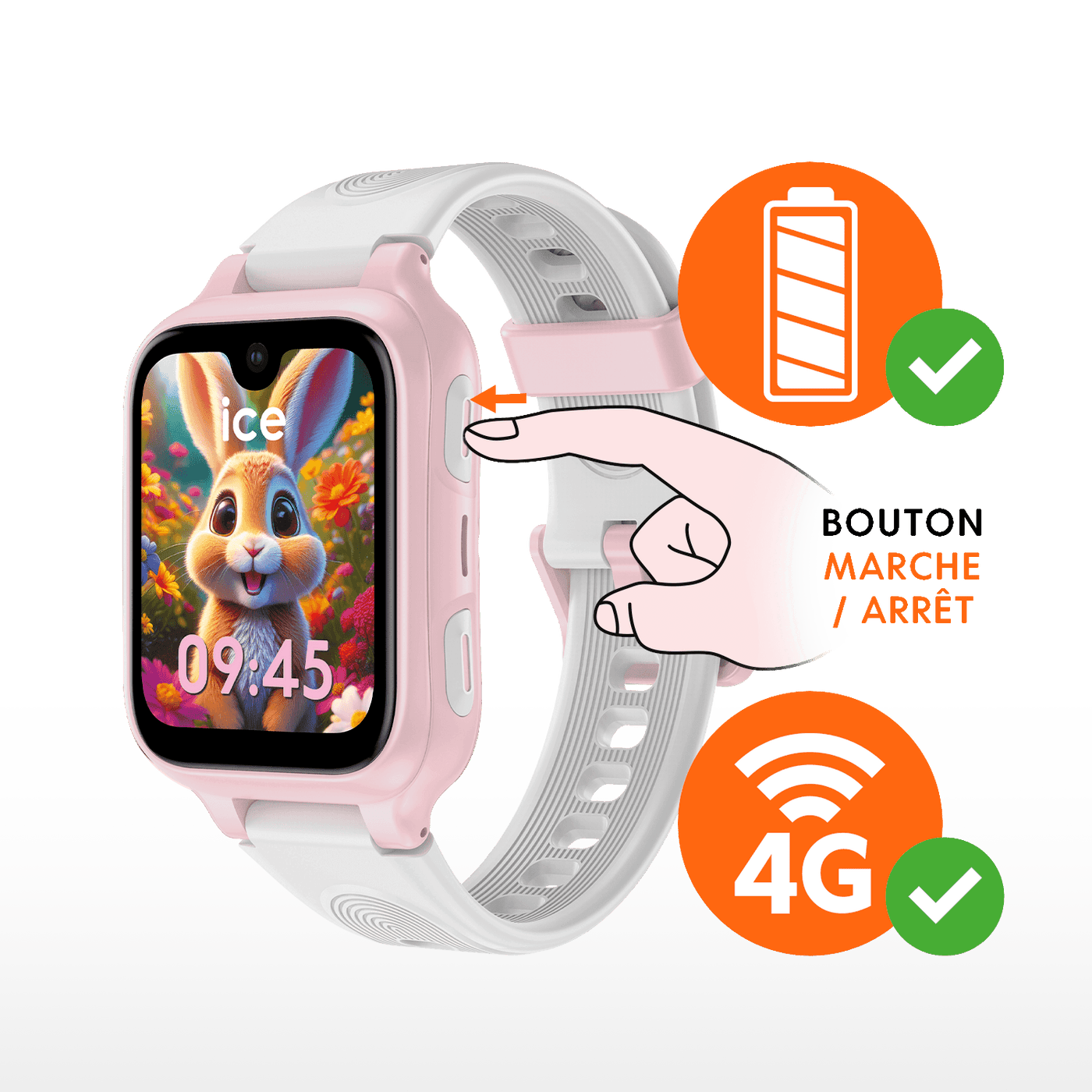 2. Vérifiez, chargez et démarrez la montre