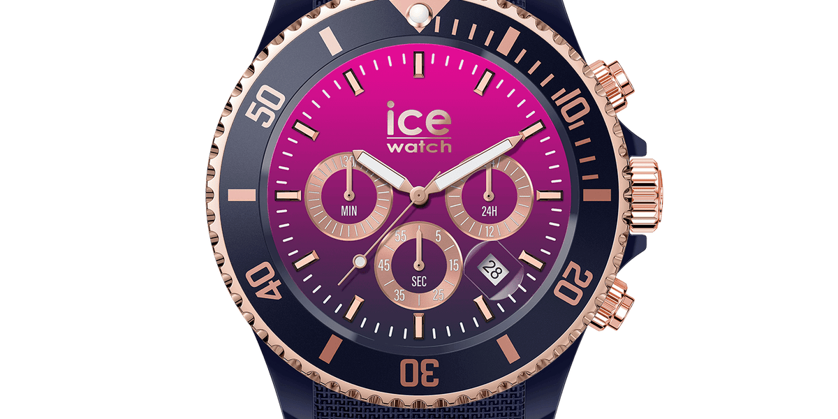 ICE chrono Dark Blue Pink • Ice-Watch