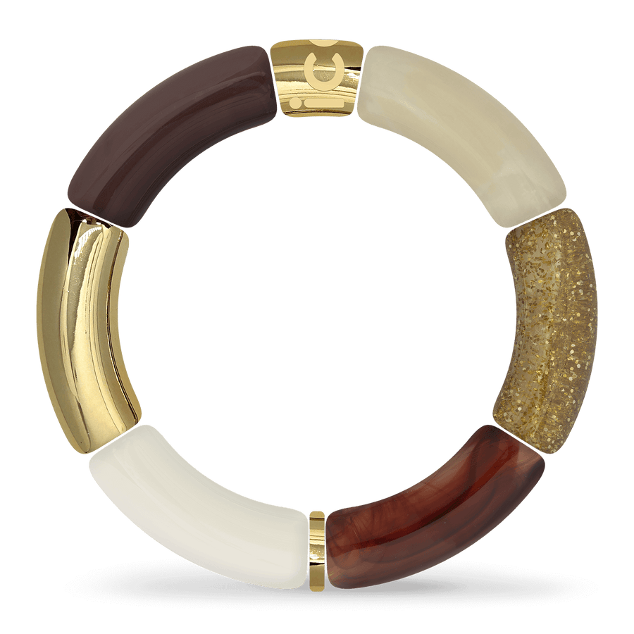 Pack Bella bracelet Burgundy & Beige