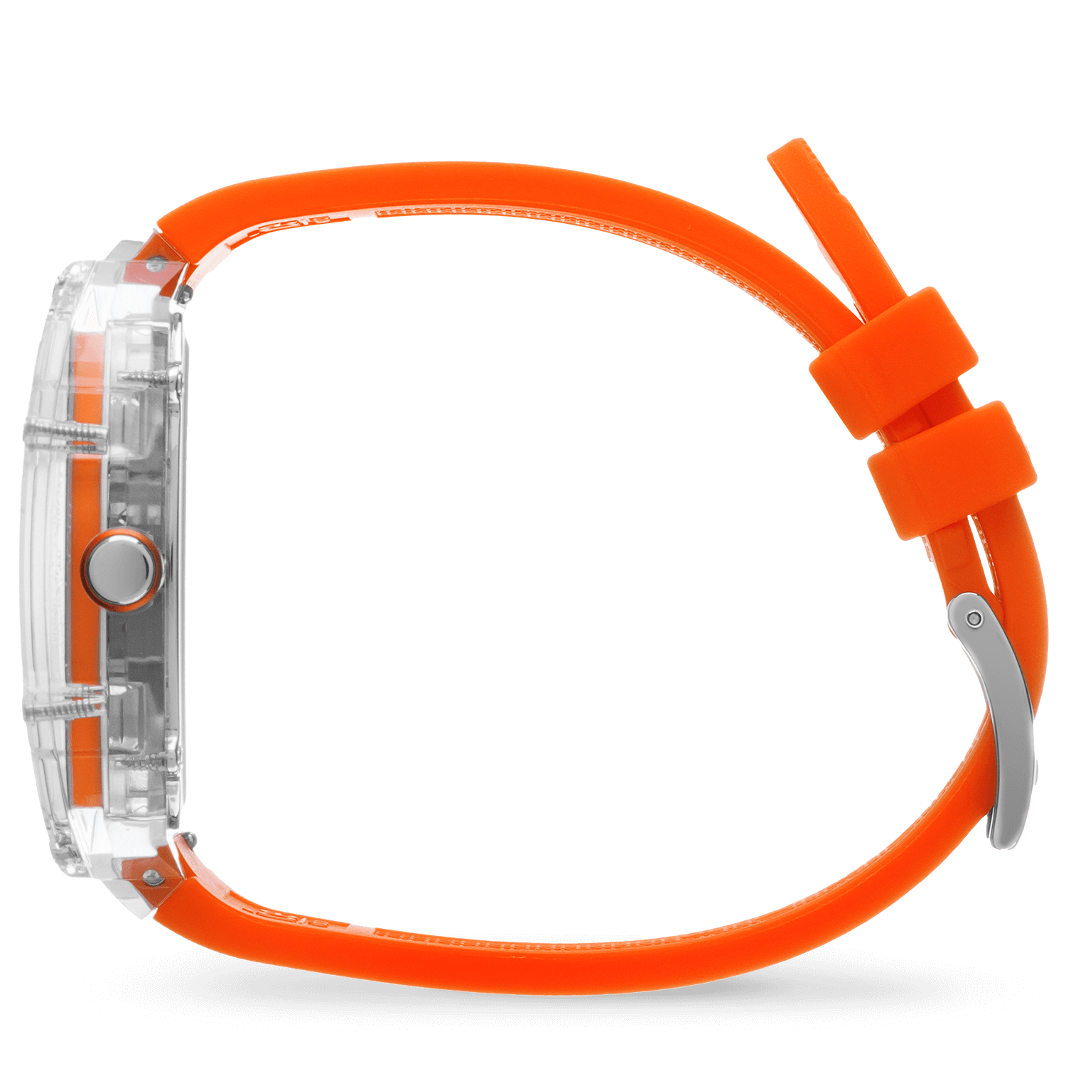 Ice-Watch Holiday Clear Orange – Herrenuhr Mit Silikonarmband, 48 Mm, Wasserdicht Bis 3 ATM