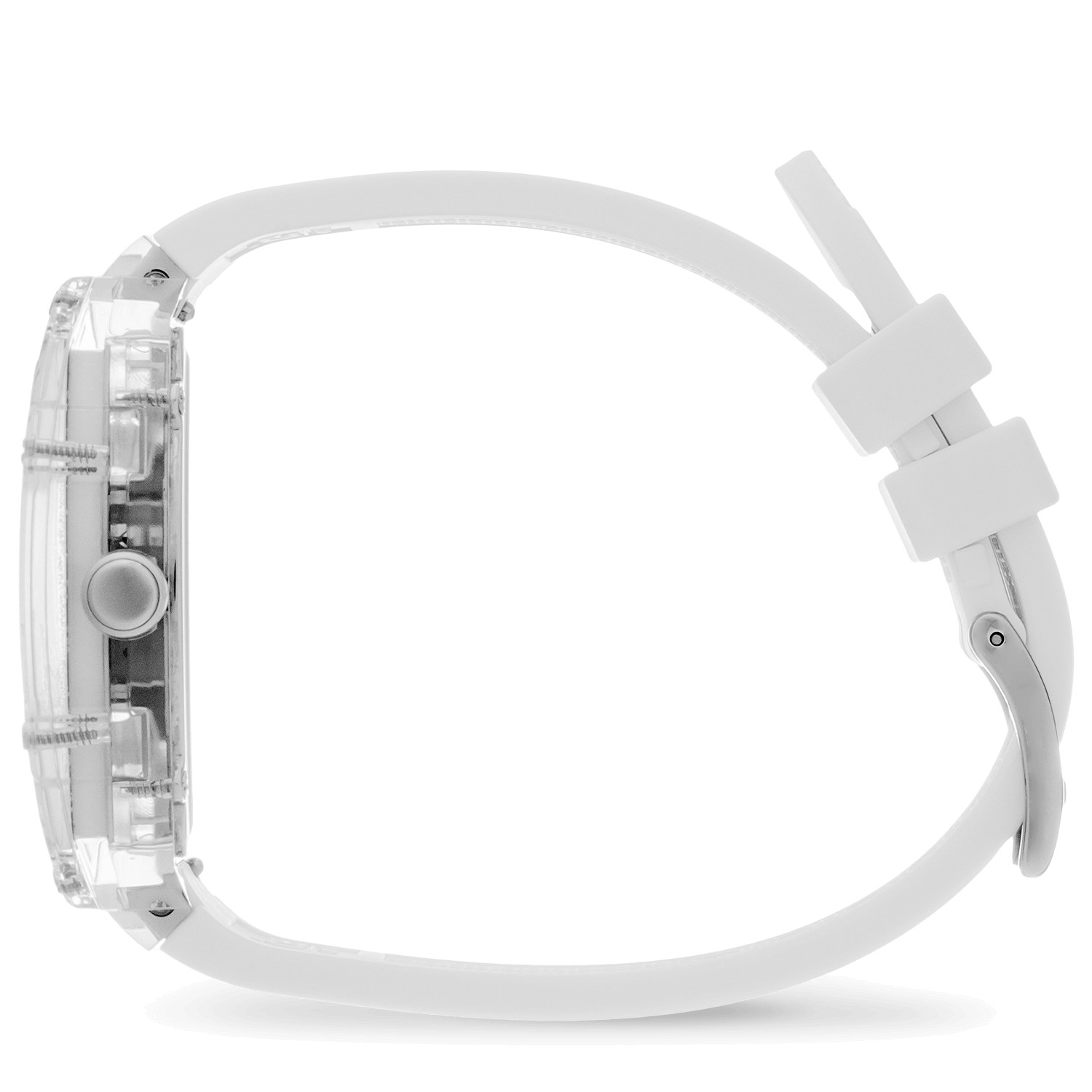 Ice-Watch Ice Boliday Clear White - Herrenuhr Mit Silikonarmband, 38 Mm, Wasserdicht 10 ATM