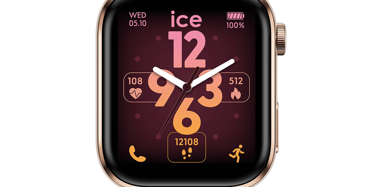 ICE smart rectangular Rose-Gold White • Ice-Watch