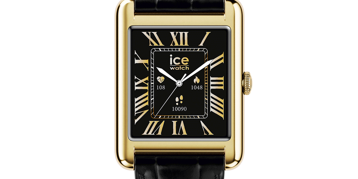 ICE smart TKS 2.0 rectangular 1.41 Gold Black • Ice-Watch