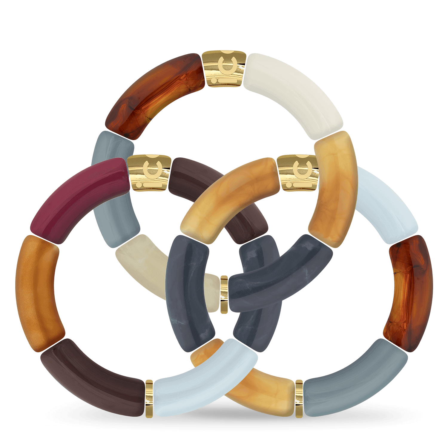 ICE-WATCH, Jewellery - Bella bracelet - Bracciale colorato da donna, arancione, bianco e oro