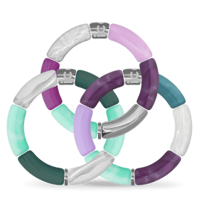 Pack Bella bracelet Purple & Turquoise