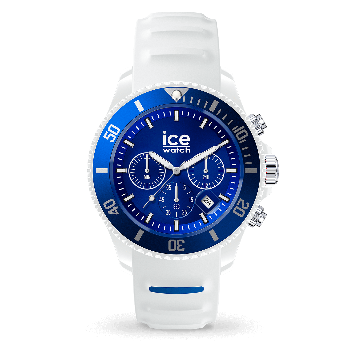 White ICE Blue Ice-Watch • chrono
