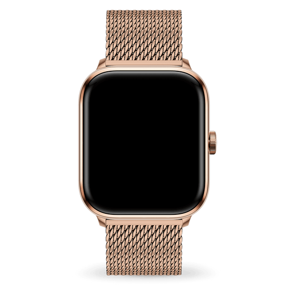 Rose gold milanese band hot sale