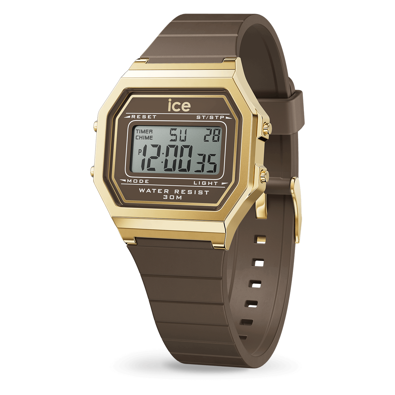 ICE digit retro Babyatoutprix Brown Gold โข Ice-Watch