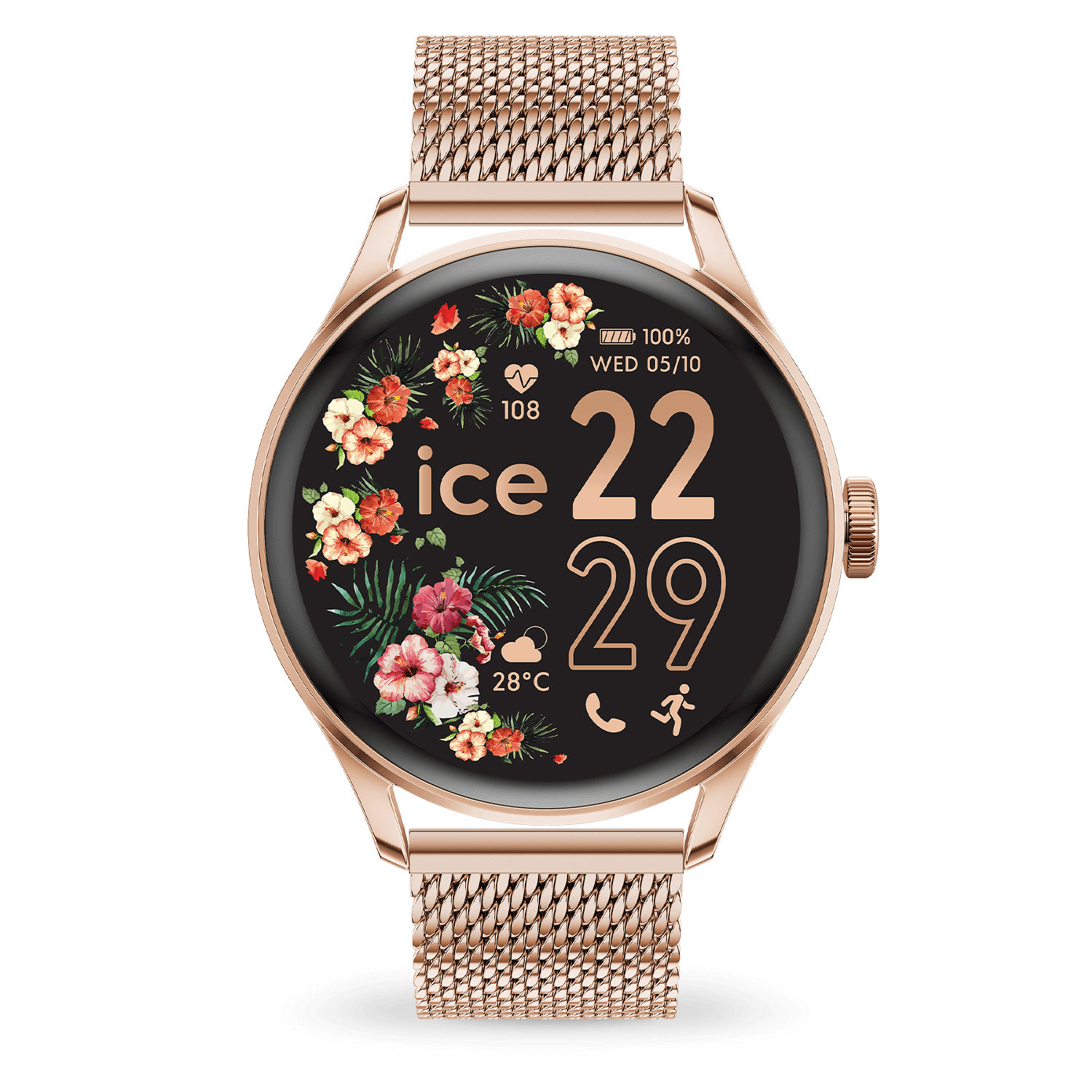 Rose Gold Montre Ice Watch Paillette Montre Ice Watch Fille