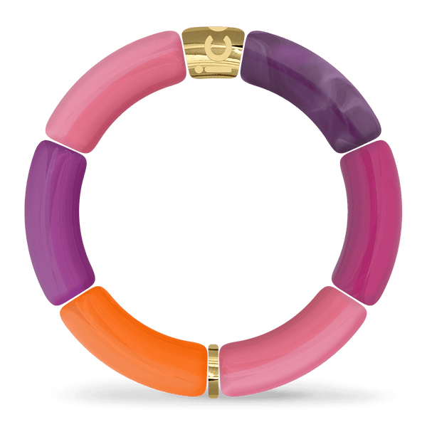 Bracciale ICE-WATCH Bella In Acrilico Colorato - Fucsia E Arancione, Regolabile