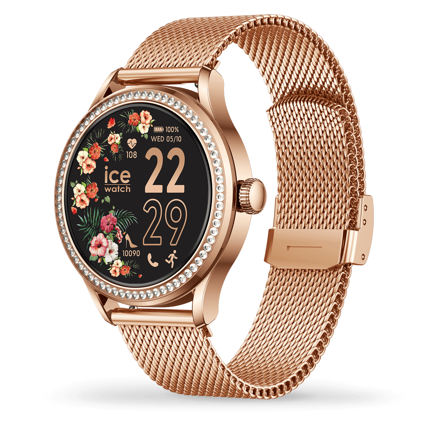 ice-watch ICE smart 2.0 Smartwatch, Armbanduhr, Damenuhr, Silikonarmband, Bluetooth