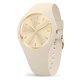 Ice-Watch Ice Glam Brushed Orologio Da Donna Almond Skin | Quadrante Piccolo 34 Mm | Cinturino In Silicone Beige E Dettagli Oro | Impermeabile 10 ATM