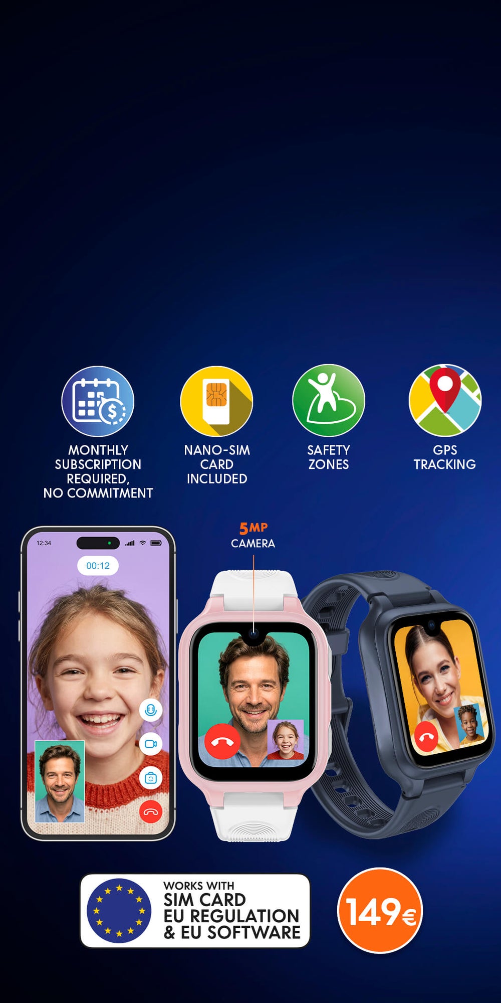 Smartwatch, [4G]-Netz!