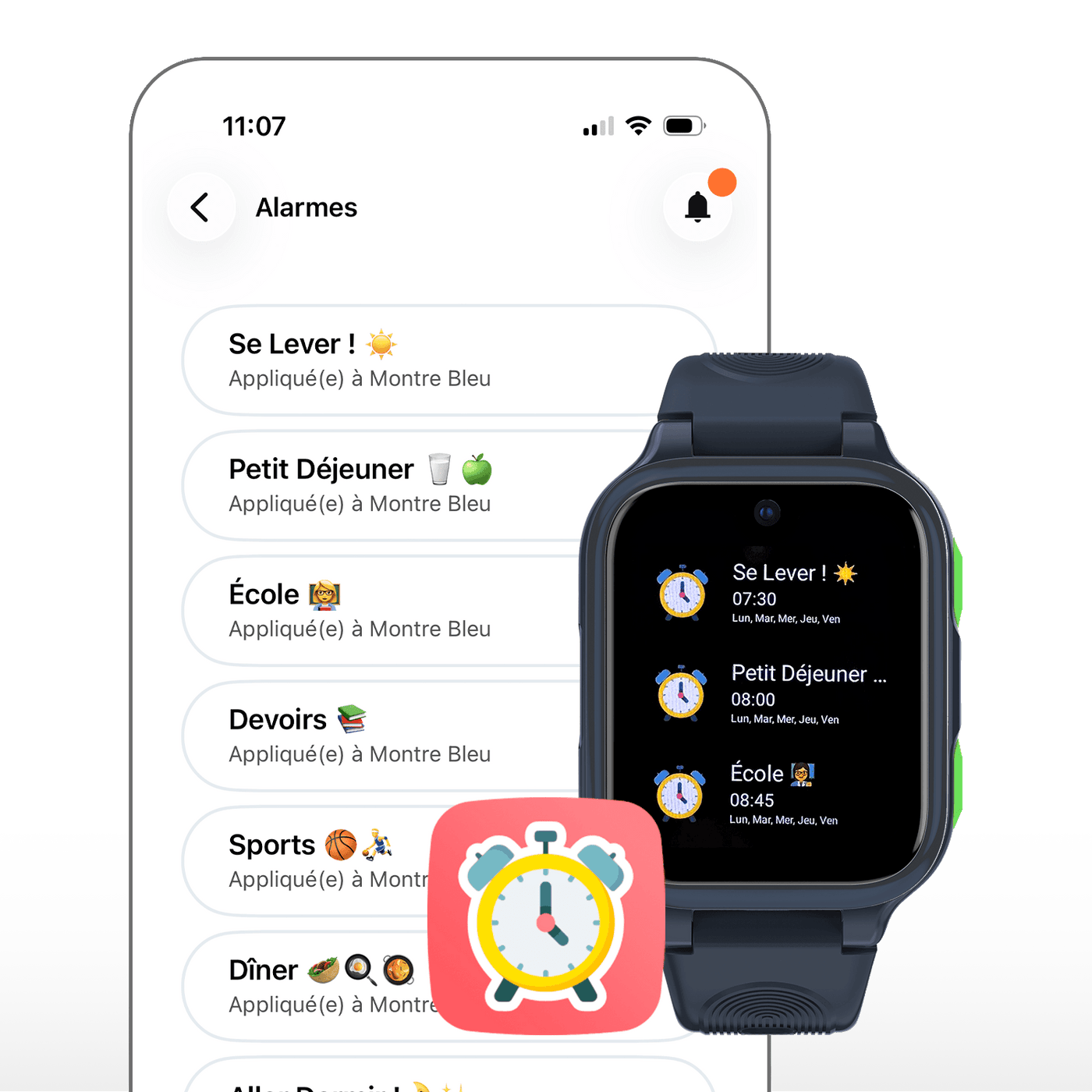 Alarmes quotidiennes